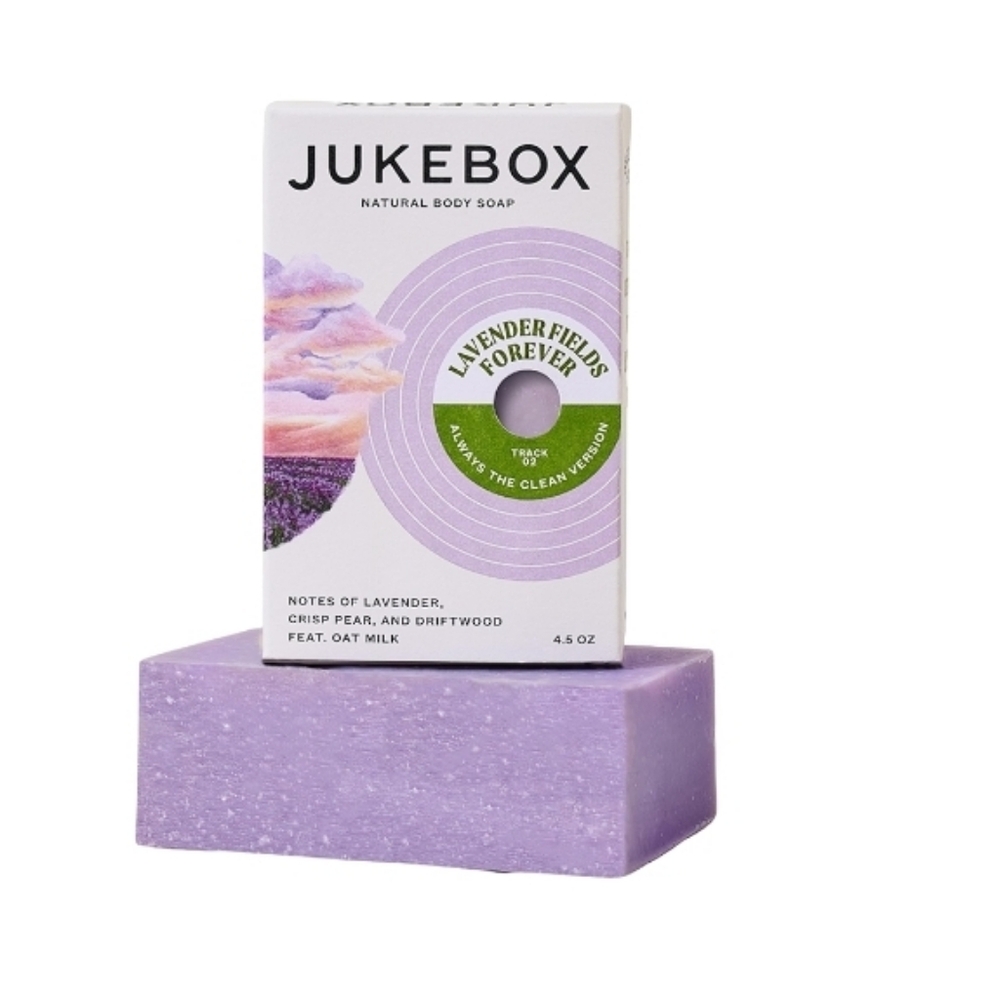 Jukebox Natural Body Soap SET - Vanilla on Vinyl & Lavender Fields Forever